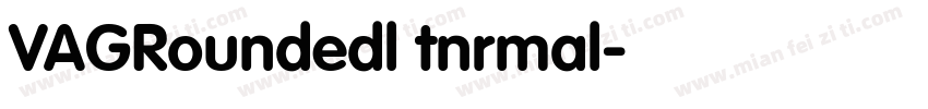 VAGRoundedl tnrmal字体转换
